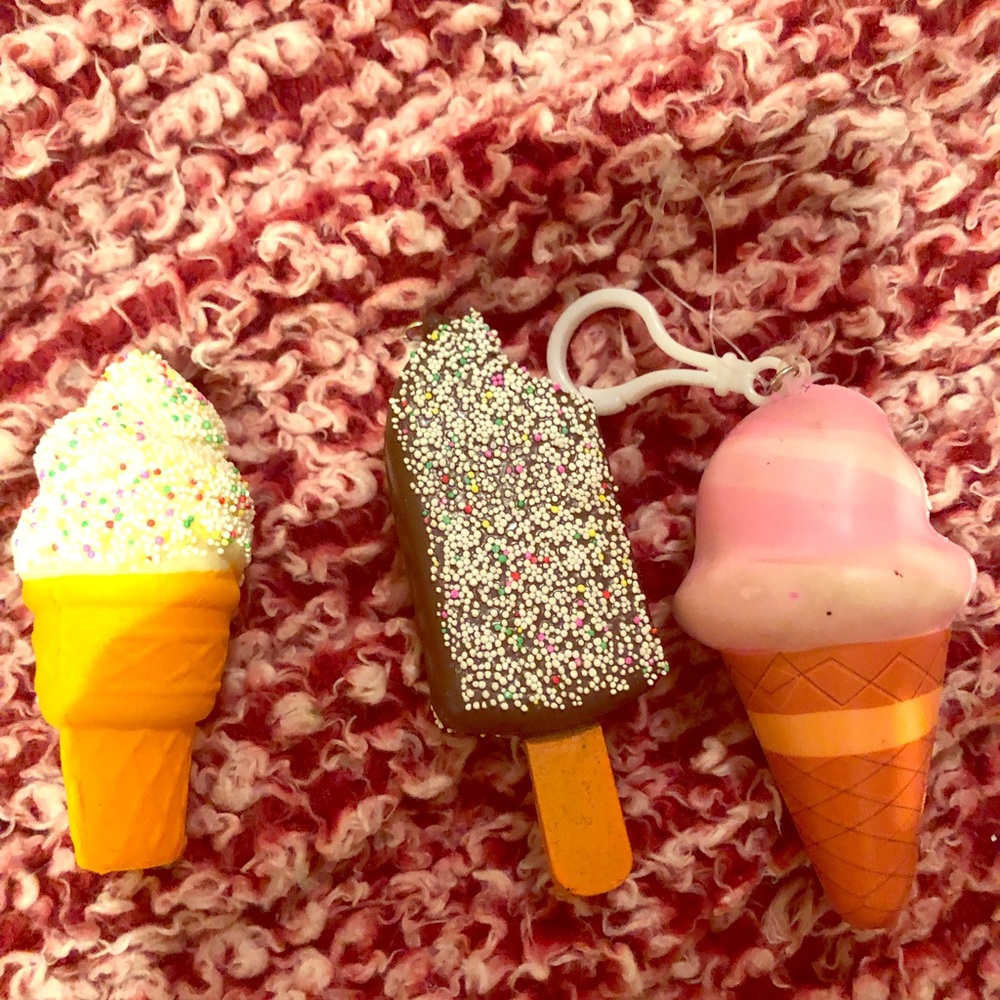 Ice cream set of three squishy‘s